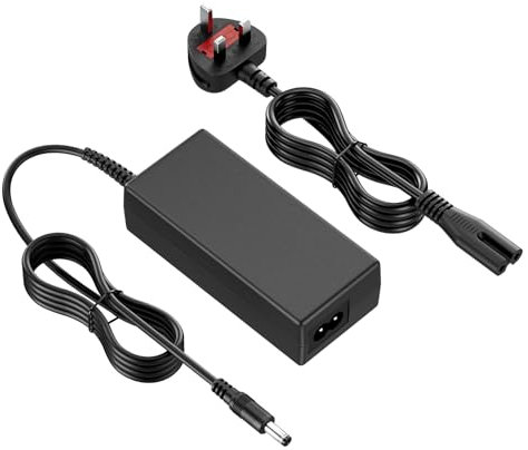 Compatible 24V Power Supply Adapter Charger for Logitech G29 G920 G923 Racing Wheels and Fujitsu Scanner FI-6130 FI-6140 | Brennan JB7 B3 Series | Durable Charger Cable Cord
