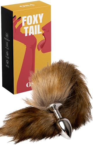 MySecretCase Anal Plug mit Weicher Fuchsschwanz Silikon Butt Plug, Anal Dildo für Männer, Wasserdichtes Sexspielzeug & Analplug# für Frauen & Männer, Buttplug, Analdehner