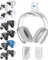 Kytok Soporte para Auriculares y Mando, Soporte Universal de Pared para Mandos Xbox/PS5/PS4/Nintendo Switch, Plegable Soporte 12 Mando y Cascos Pared, Organiza Accesorios Gaming, Blanco, 6 Piezas
