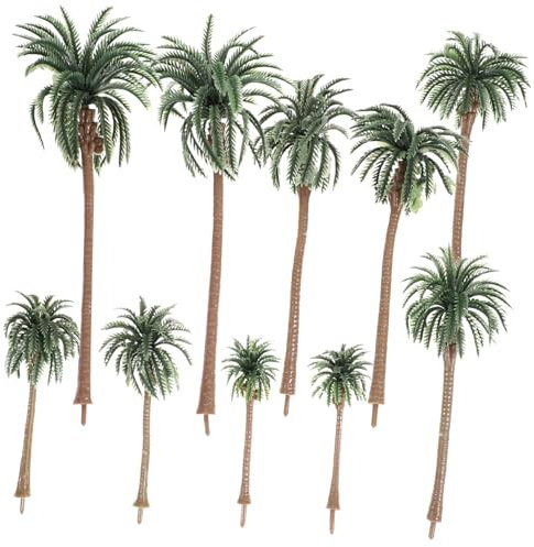 Gadpiparty 10 Pezzi Palma per Mini Cocco per Decorazioni e Modellismo Naturali