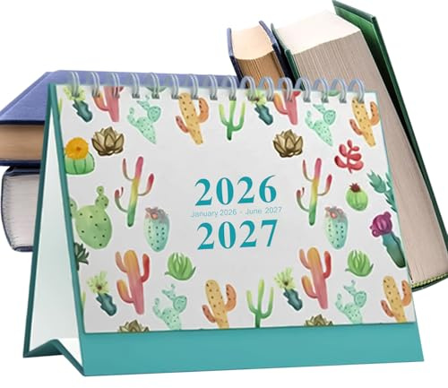 Tischkalender 2026-2027 Wochen- und Tagesplaner für 18 Monate mit Notizen