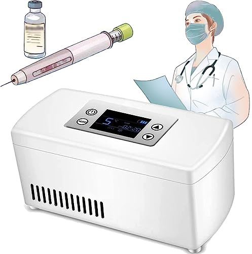 STIDEsknautic Neveras De Insulina Eléctrico,Caja Nevera Portátil para Insulina Medicamentos,Nevera eléctrica para medicamentos Singlebattery