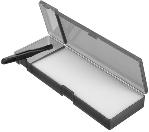 Zerodeko Wasseraufkleber Kasten Modellbau Feuchtigkeitsbox Tragbar mit Staufach für Wasserschiebebilder und Bastelwerkzeug