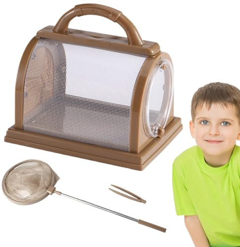 Fliegenfalle Spielzeug, 19,5 x 17 x 15 cm, klappbares Mehrzwecknetz, Schmetterlingssammler, Forschungsset und Insekten, pädagogisches wissenschaftliches Set, tragbar, Werkzeug