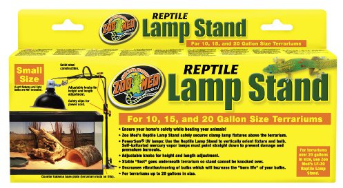 Zoo Med LF-21 Repti Lamp Stand, Lämpenständer für Hängelampenschirme, verstellbar bis 65 cm Höhe