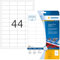 HERMA 4690 Wetterfeste Folienetiketten, 25 Blatt, 48,3 x 25,4 mm, 44 pro A4 Bogen, 1100 Stück, selbstklebend, bedruckbar, matt, blanko Klebeetiketten Aufkleber aus Folie, weiß