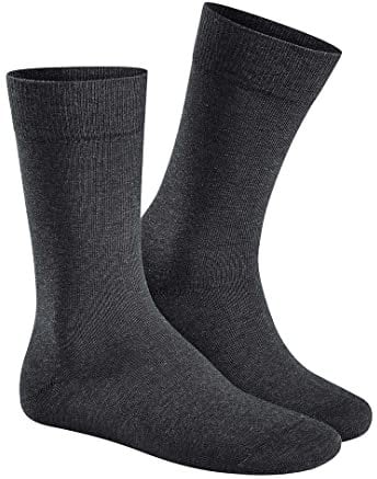 Hudson Herren Socken Relax Cotton druckfreier Bund Grau-mel. 0550 45-46