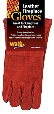 Lagerfeuer Fire Tender Handschuhe (stark schwere Leder) (Farben können variieren)
