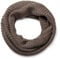 styleBREAKER Unisex Feinstrick Schal, einfarbiger Loop Schlauchschal, Feinripp Winter Strickschal, Loopschal 01018112, Farbe:Taupe