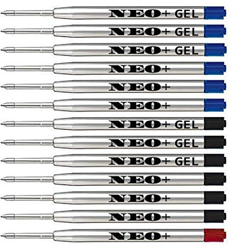 Quality Ballpoint Pen Refills, Cheap but Long Lasting, Medium Point. Fits Parker Ball Pen Too. G2 Style Refill Made in Germany (Discovery Pack)