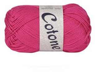 LANA GROSSA COTONE print, 402 - Gelbgrün/Weiß