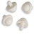 ACQUASTILLA Paracolpi tondi mm.18 per sedili Friges, diametro mm.18 altezza mm.10, Bianca, 4 pezzi per confezione
