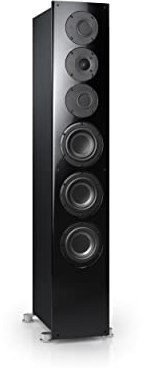 Nubert nuVero 110 | Schwarzer Standlautsprecher | 1 Stück High End Standlautsprecher | Lautsprecher für Stereo | HiFi Qualität auf höchstem Niveau | Passive Standbox mit 3 Wege Technik Made in Germany