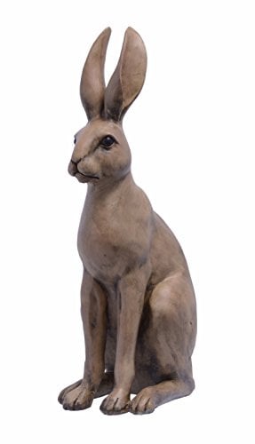 Deko Dekofigur Polyresin Figur Vintage Nostalgie Motiv: Hase sitzend Höhe 61 cm