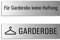 Schilder Keine Haftung für Garderobe + Garderobe 160x40 mm 2er-Set Aluminium gebürstet selbstklebend Nr.28009-S