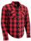 Milwaukee Leather Mpm1631 MPM1631-Camisa de Motociclista de Franela blindada CE para Hombre, Rosso, L