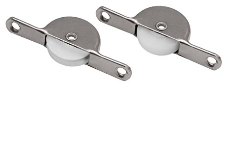 Laufrolle Nylon Rollwagen Schiebetürbeschlag Holz Schiebetür Rolle 29-08 Größe (Form: Flach, 76mm)