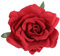 2 en 1 broche de flor de pinzas para el cabello de flor de rosa grande artificial para fiesta de mujeres (rojo mate)
