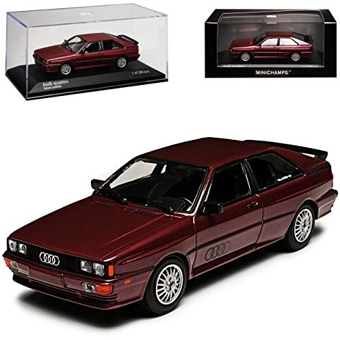 Minichamps A-U-D-I Quattro Coupe Rot Braun Metallic 1980-1982 1/43 Modell Auto