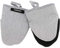 Cuisinart Mini Oven Mitts w/Neoprene for Easy Gripping, Chambray Kitchen Glove Accessory, Heat Resistant up to 500 degrees F, 13.9 x 17.7 cm, Set of 2 – Light Grey