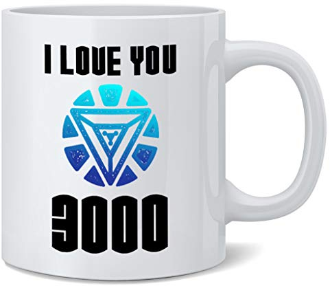 Poster Foundry I Love You 3000 Famous Motivational Inspirational Quote Ceramic Coffee Mug Tea Cup Fun Novelty Gift 12 oz