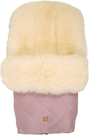 Lammfell Fußsack Nelly Limited Edition Lammfell Milky Sand Orchid pink