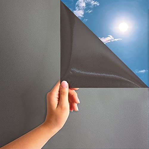 MARAPON® Pellicola Vetri per Finestre per la Privacy Color Antracite [90x200 cm] EBook con Istruzioni Incluso - Pellicola Oscurante per Vetri - Pellicola per Vetri Finestre