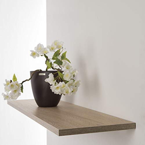 DURAline Wandregal Regalbrett Regal Brett XS2 Sanoma Oak | Sanoma Eiche (60 x 20 x 2 cm)