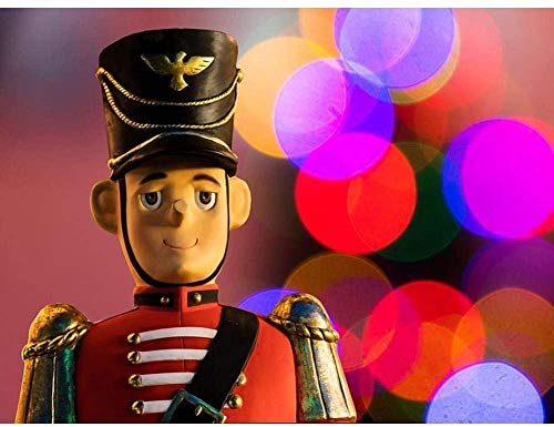 PAWANG DIY 5D Diamond Painting by Number kit for Adult Full Circle Diamond Diamond Embroidery kit Home Wall Decoration Nutcracker Christmas30*40cm/40 * 50cm