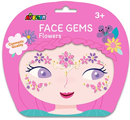 ボーネルンド Avenir CHTS228224 Blumen-Designs, hypoallergene, Funkelnde Edelsteine für das Gesicht, für Kinder ab 3 Jahren