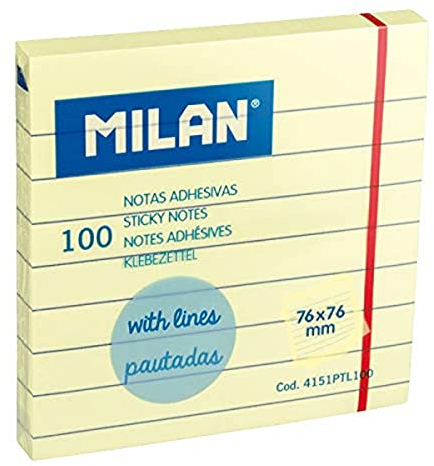 Haftnotizen, liniert, 76 x 76 mm, 100 Stück