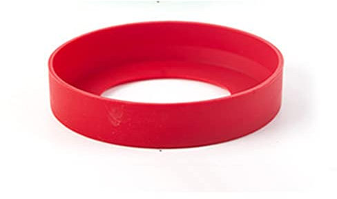 Gteller 2 pièces Couvercle en Silicone de Protection de Fond pour Pot Alimentaire (Rouge 90mm)