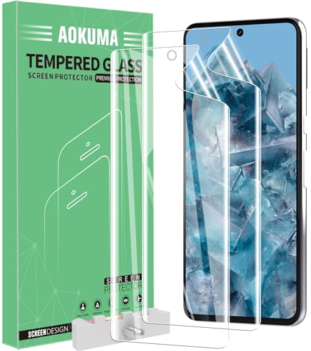 AOKUMA Protector de pantalla para Google Pixel 8 Pro,[2 Piezas] Película protectora de TPU suave Compatible con Pixel 8 Pro,HD Transparente, Resistente a los Arañazos, Fácil de Instalar