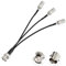 Eightwood BNC Splitter Cable 6in BNC Male to Triple BNC Female Adapter Pigtail 50 Ohm for CCTV Camera Ham Radio Antenna Scanner