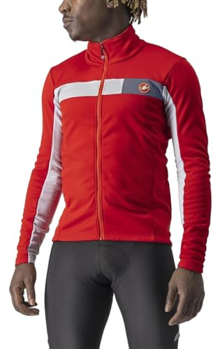 Castelli 4522509-023 MORTIROLO 6S JACKET Jacket Herren RED/SILVER GRAY Größe L