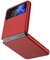 Vizvera Handyhülle für Samsung Galaxy Z Flip 4, Ultradünnes PC Matte Case Handyhülle Smartphone Cover für Galaxy Z Flip 4 (2022), Rot
