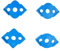 Giftprod Radius Jig Router Templates, Radius Quick Jig High Hardness ABS+CNC Woodworking Corner Routing Templates Rounded Table Corners Router Bit Edge Trimmer, R5 R10 R15 R20 R25 R30 R35 R40 (Blue)