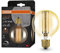 OSRAM Lamps Vintage 1906 -Lampe Gold-Tönung,5,8W,470lm,Kugel-Form 80mm Durchmesser&E27-Sockel,warmweiße Lichtfarbe,gerades Filament,dimmbar,bis zu 15.000 Stunden Lebensdauer,4058075761711,40W-Ersatz