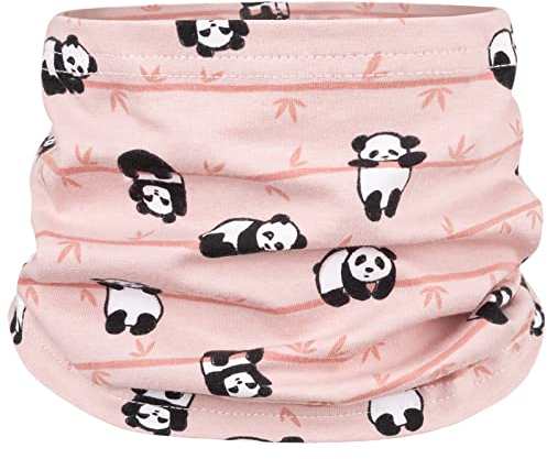 Mütze Beanie Übergang Mädchen Junge Größe 46-56 Zwillinge Panda Baumwolle, Größe: M, Farbe: Rosa_Schal
