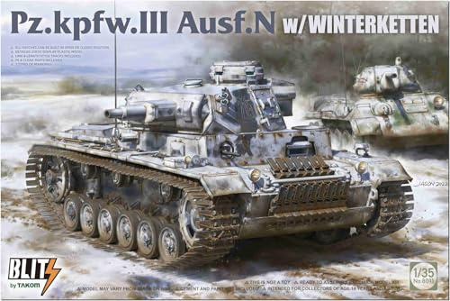 TAKOM TAK8011 Pz.Kpfw. III Ausf. N mit Winterketten Maßstab 1:35 - Blitz by Plastikmodellbau