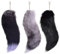 Putextile TOZITOZI Fuchsschwanz Anhänger etwa Fell Schwanz Keychain Extra Groß Schlüsselring Tasche Zusätze Auto Schlüsselketten Anhänger Weich Flaumig Handtasche Dekoration (3Pcs)