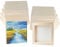 12 Pack Unfinished Wooden Canvas Board 5 x 5 inch Wood Panel Boards Square Wood Panels Blank Boards for Painting, Pouring, Burning, Arts Use with Oils, Acrylics and DIY Craft Projects