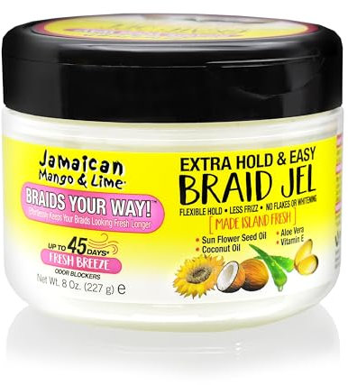 Jamaican Mango and Lime Extra Hold and Easy Braid Jel 8 oz