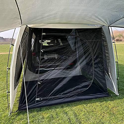 NEZIH Car Screen Tent Universal,SUV Tailgate Netting Room with Floor,Rear Hatch Door Tents for Hatchback Van Extendable Awning Tents/Outer + Inner Tent/2