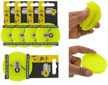 Kögler 5 x Mini Frisbee Spinning Disc SpiDi Fliegende Wurfscheibe Gummischeibe