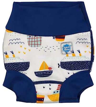 Splash About Baby-Jungen Happy Nappy Kleinkind-Schwimmwindel, Schlepper, 3-4 Jahre