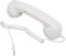 Retrò Telefono da 3,5mm, a Prova di Radiazione, Ricevitore per Telefono Cellulare Cablato, Altoparlante per Microfono per Tutti gli Smartphone e Computer con Jack da 3,5mm (WHITE)