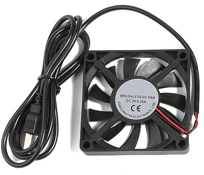 1Pack 70mm USB Fan 5V Brushless Cooling Fans For PC Computer Case For Radiator Ventilation Usb Cooling Fan Quiet