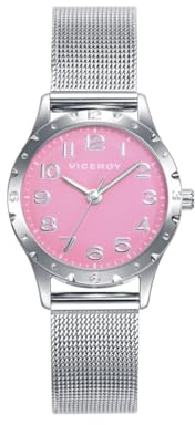 Viceroy Niña 401212-75 Reloj Acero Malla Esfera Rosa - Pulsera Árbol de la Vida