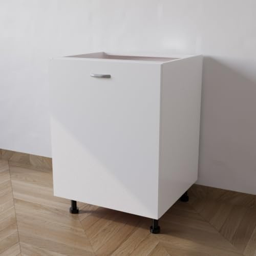 Calandrelli Base Cucina L 60 P 55,5 H 72 cm Bianca 1 Anta